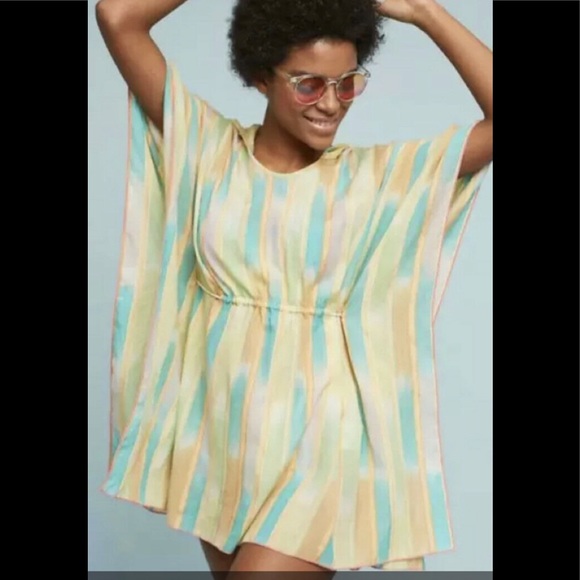 Anthro Lilka Pastel Yarn Dyed Cover Up Tunic - Picture 7 of 7
